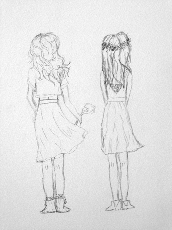 Best Friend Drawing by Tawna Allred | Saatchi Art-sonthuy.vn
